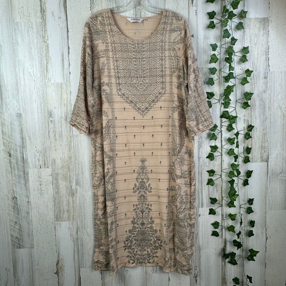 BIBA TUNIC SLIT DRESS SIZE 42